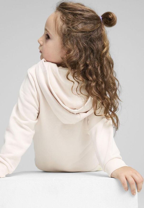 Puma - Dziecięca bluza z kapturem ESS+ PUMA Island Pink. Typ kołnierza: kaptur. Kolor: różowy