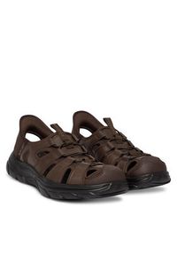 skechers - Skechers Sandały Slip-Ins Relaxed Fit: Revolted - Vartan 205182/CHOC Brązowy. Kolor: brązowy. Materiał: skóra #6