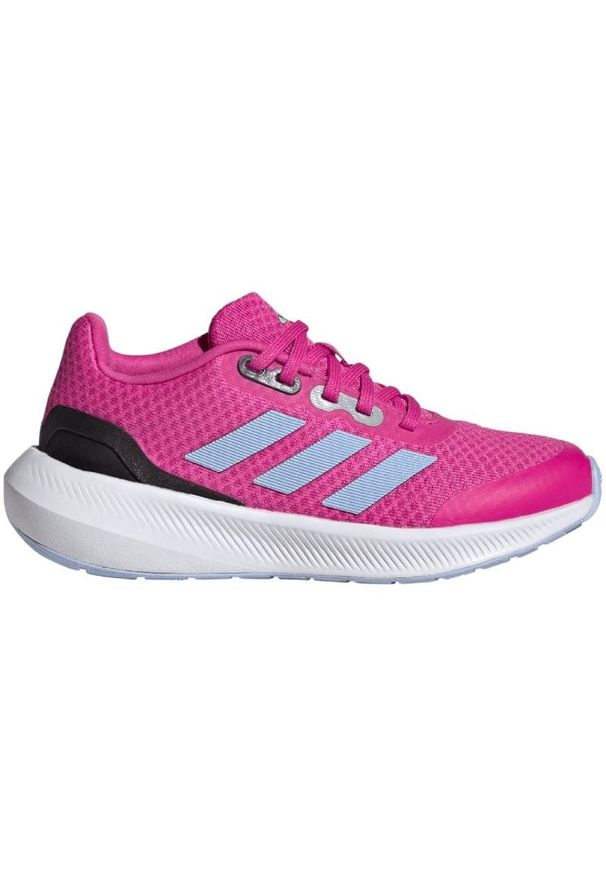Adidas - Buty adidas RunFalcon 3 Sport Running Lace Jr HP5837 różowe. Okazja: na co dzień. Zapięcie: sznurówki. Kolor: różowy. Materiał: guma, syntetyk, materiał. Szerokość cholewki: normalna. Model: Adidas Cloudfoam. Sport: bieganie