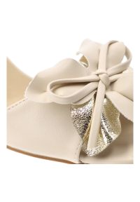 Sandały damskie Vinceza, cholewka ze skóry ekologicznej z przodu ozdobna kokarda z metalicznym akcentem, beżowe, 20283. Kolor: beżowy. Materiał: skóra ekologiczna #7