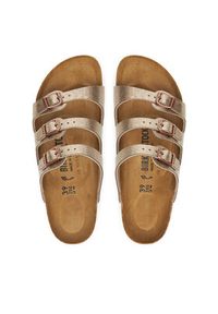 Birkenstock Klapki Florida 1030352 Złoty. Kolor: złoty. Materiał: skóra #3