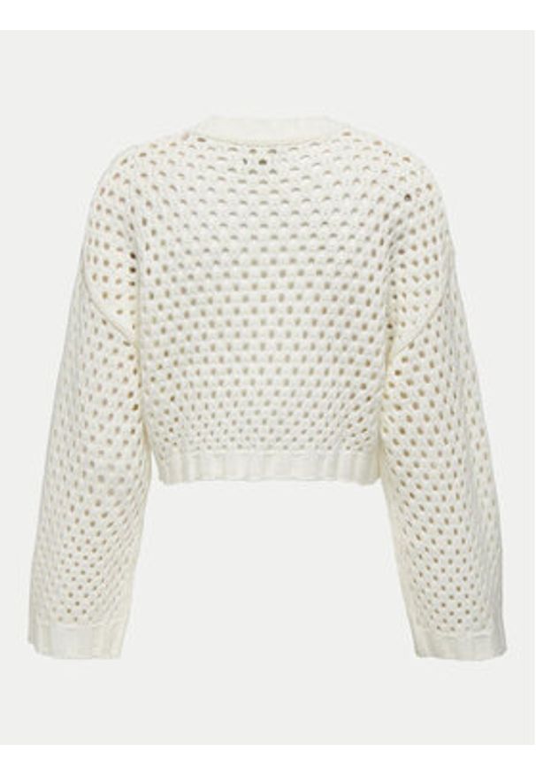 only - ONLY Sweter Milla 15300575 Écru Regular Fit. Materiał: syntetyk