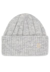 TOMMY HILFIGER - Tommy Hilfiger Czapka Th Timeless Beanie AW0AW15307 Szary. Kolor: szary. Materiał: syntetyk #1