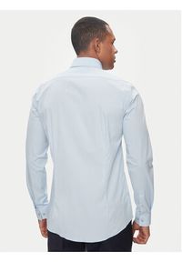 Calvin Klein Koszula Geometric Print K10K112609 Błękitny Slim Fit. Kolor: niebieski. Materiał: bawełna. Wzór: nadruk #4