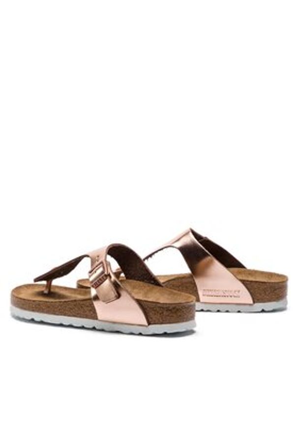 Birkenstock Japonki Gizeh Bs 1005049 Różowy. Kolor: różowy. Materiał: skóra
