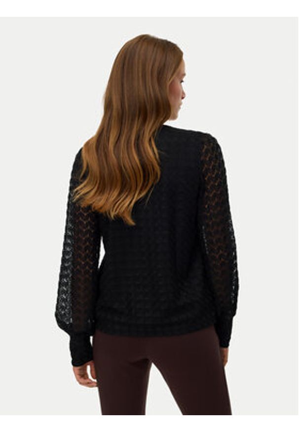 Vero Moda Bluzka Vmbecca 10336137 Czarny Regular Fit. Kolor: czarny. Materiał: syntetyk