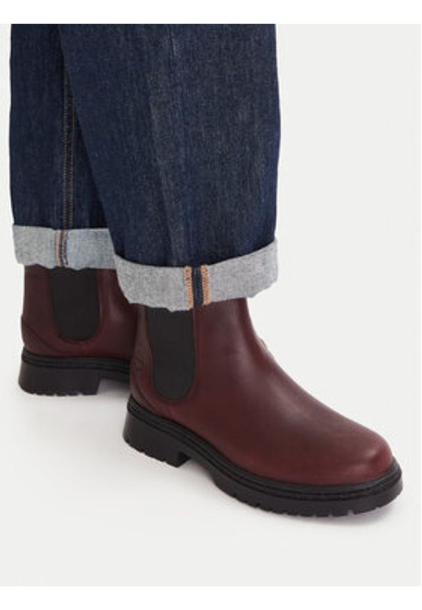 Timberland Sztyblety Cambria Valley TB0A42BXEIW1 Bordowy. Kolor: czerwony. Materiał: skóra