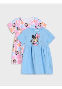 Sinsay - Sukienki 2 pack Mickey Mouse - niebieski. Kolor: niebieski. Wzór: motyw z bajki
