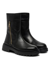 Love Moschino - LOVE MOSCHINO Botki JA24245G0LIA0000 Czarny. Kolor: czarny. Materiał: skóra #4