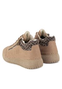Rieker Półbuty 50903-20 Beżowy. Kolor: beżowy. Materiał: skóra #5