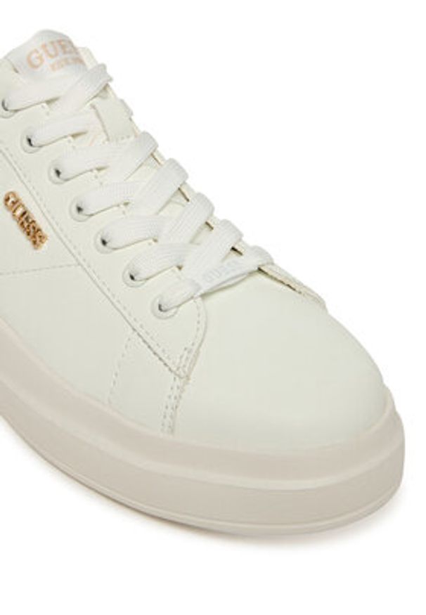 Guess Sneakersy FLFE10 ELE12 Biały. Kolor: biały. Materiał: skóra