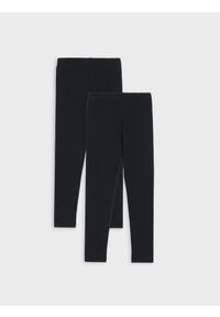Sinsay - Legginsy 2 pack - czarny. Kolor: czarny