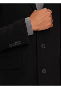 United Colors of Benetton - United Colors Of Benetton Płaszcz wełniany 2X59UN05M Czarny Regular Fit. Kolor: czarny. Materiał: wełna, syntetyk #5