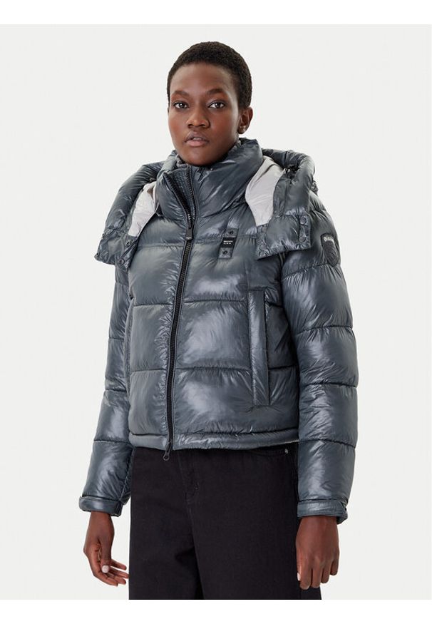 Blauer Kurtka zimowa 25WBLDC02170 Zielony Regular Fit. Kolor: zielony. Materiał: syntetyk. Sezon: zima
