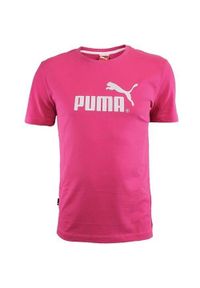 Koszulka sportowa męska Puma Large NO1 Logo Tee. Kolor: różowy. Długość rękawa: krótki rękaw. Długość: krótkie