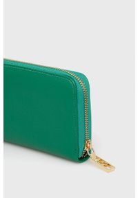 Nobo portfel damski kolor zielony. Kolor: zielony. Materiał: materiał. Wzór: gładki #3
