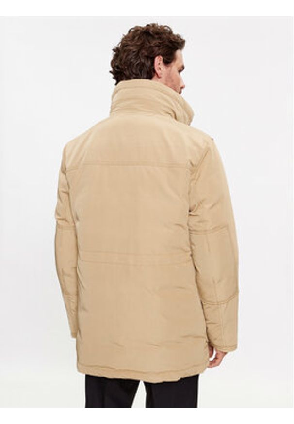 BOSS - Boss Kurtka puchowa Dadico 50499371 Beżowy Regular Fit. Kolor: beżowy. Materiał: syntetyk