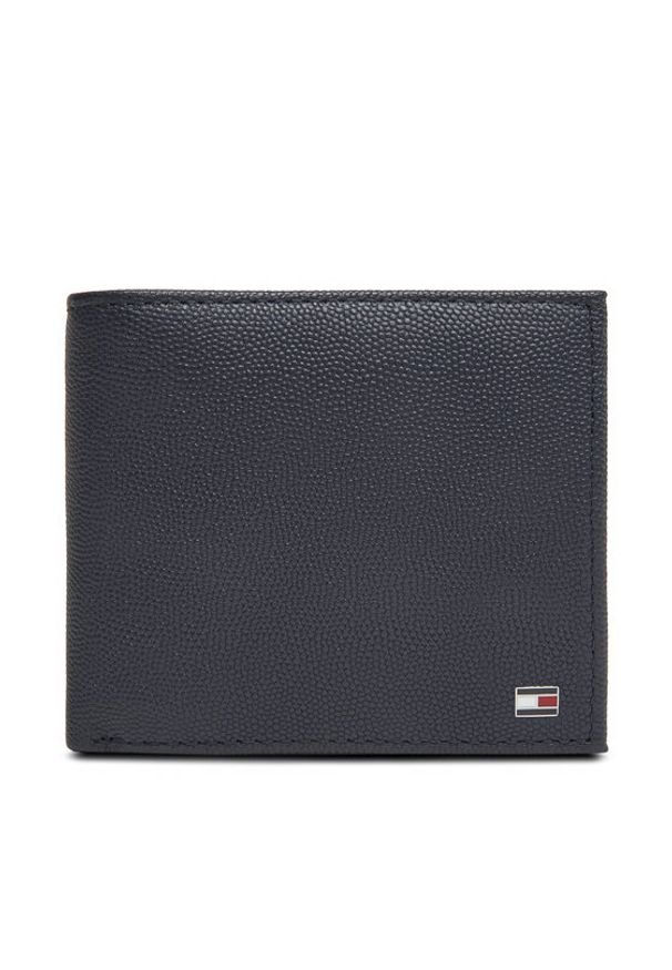 TOMMY HILFIGER - Tommy Hilfiger Duży Portfel Męski Th Flag Cc Flap And Coin AM0AM13520 Granatowy. Kolor: niebieski. Materiał: skóra