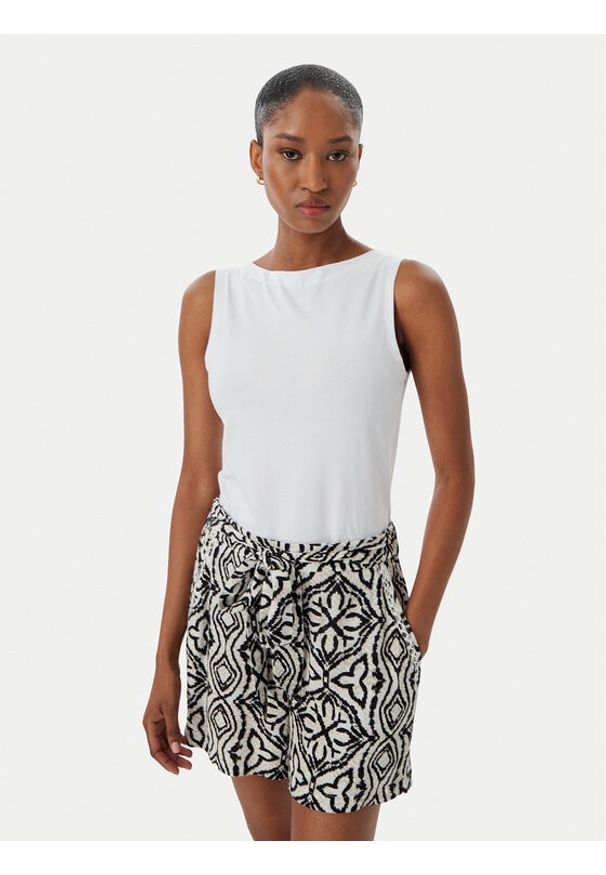 Vero Moda Top Panda 10314416 Biały Slim Fit. Kolor: biały. Materiał: bawełna