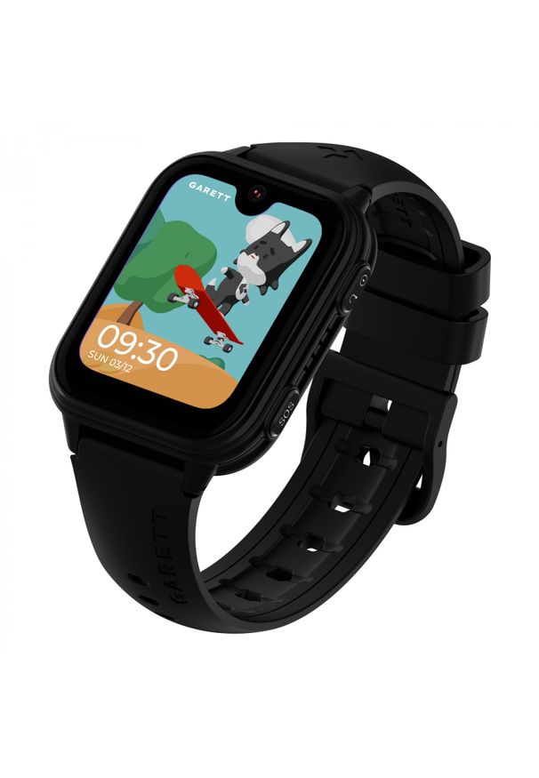 GARETT - Garett Kids Vibe 4G czarny. Rodzaj zegarka: smartwatch. Kolor: czarny. Styl: młodzieżowy, casual