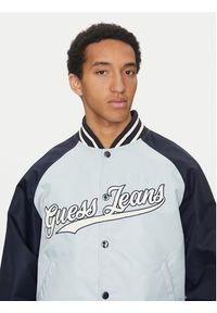 Guess Jeans Kurtka bomber M5GL32 WHAA2 Błękitny Regular Fit. Kolor: niebieski. Materiał: syntetyk #4