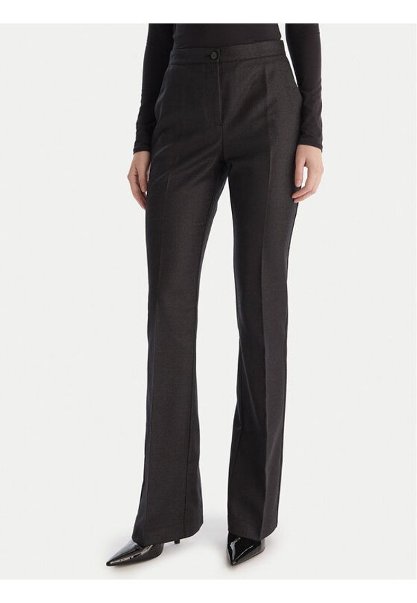 Pinko - PINKO Spodnie materiałowe Aguenda 106124 A305 Czarny Regular Fit. Kolor: czarny. Materiał: wełna