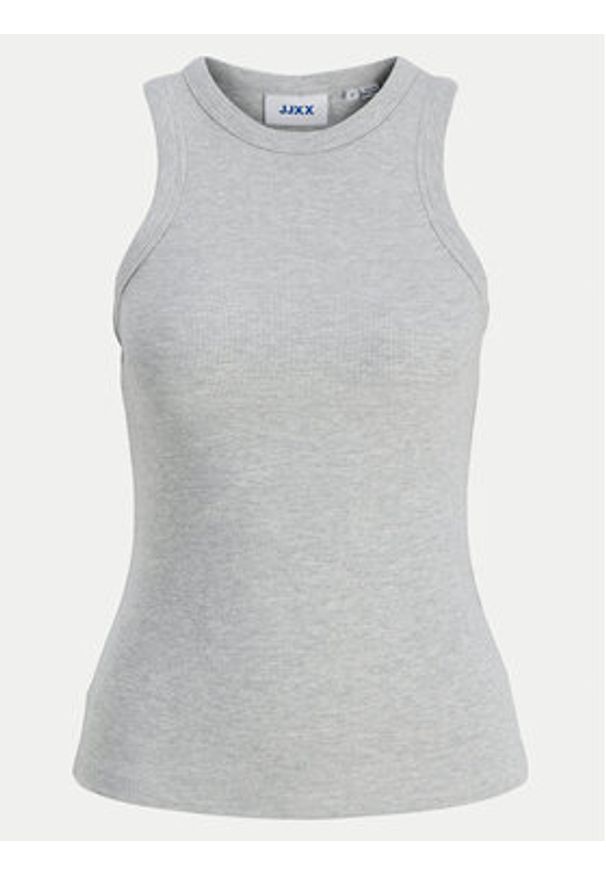 JJXX Top 12224661 Szary Rib Fit. Kolor: szary. Materiał: bawełna