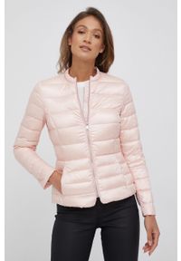 Lauren Ralph Lauren kurtka puchowa damska kolor różowy przejściowy. Okazja: na co dzień. Kolor: różowy. Materiał: puch. Styl: casual