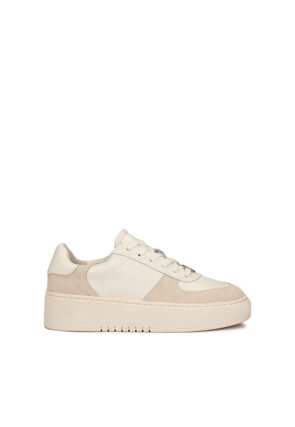 Kazar - Sneakersy damskie z łączonych materiałów. Materiał: skóra, zamsz. Wzór: aplikacja