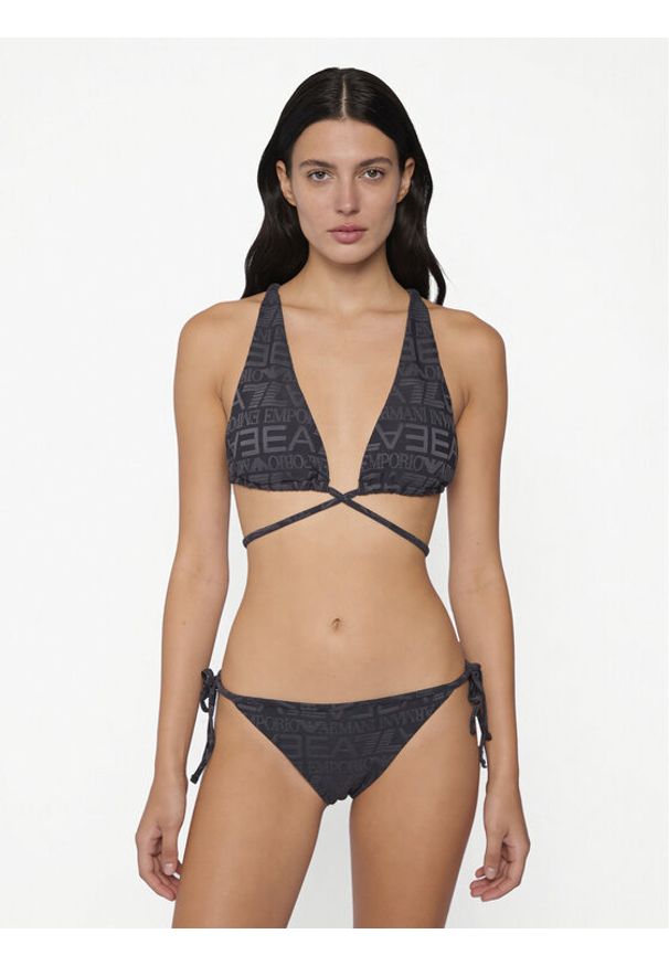 EA7 Emporio Armani Bikini 7W001067 AF20662 F8222 Szary ciemny. Kolor: szary. Materiał: syntetyk
