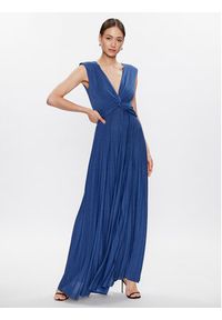 Marella Sukienka koktajlowa Venere 2336310332 Niebieski Regular Fit. Kolor: niebieski. Materiał: wiskoza. Styl: wizytowy #4