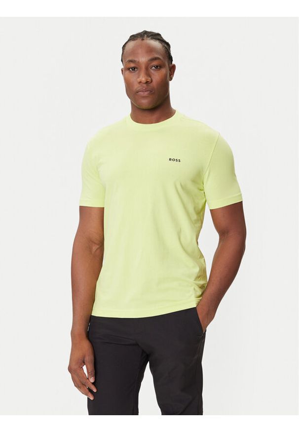 BOSS T-Shirt 50506373 Zielony Regular Fit. Kolor: zielony. Materiał: bawełna