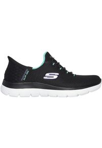 skechers - Buty do chodzenia damskie Skechers Summits Diamond Dream. Kolor: czarny. Materiał: syntetyk, tkanina, materiał. Szerokość cholewki: normalna. Sport: turystyka piesza