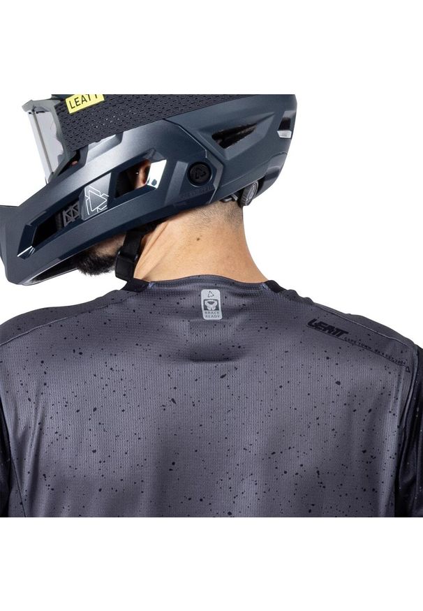 LEATT - Koszulka rowerowa męska Leatt Jersey MTB Enduro 3.0. Kolor: szary. Materiał: jersey