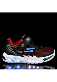 skechers - Skechers Sneakersy Vorlo 400137L/BKRB Czarny. Kolor: czarny. Materiał: skóra