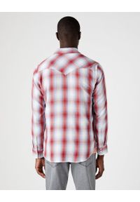 Wrangler - WRANGLER LS WESTERN SHIRT MĘSKA KOSZULA W KRATĘ DŁUGI RĘKAW FLAME RED W5A0BJR06 112146085. Długość rękawa: długi rękaw. Długość: długie