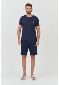 Emporio Armani - EMPORIO ARMANI Granatowy męski t-shirt basique, Rozmiar XXL. Kolor: niebieski #5