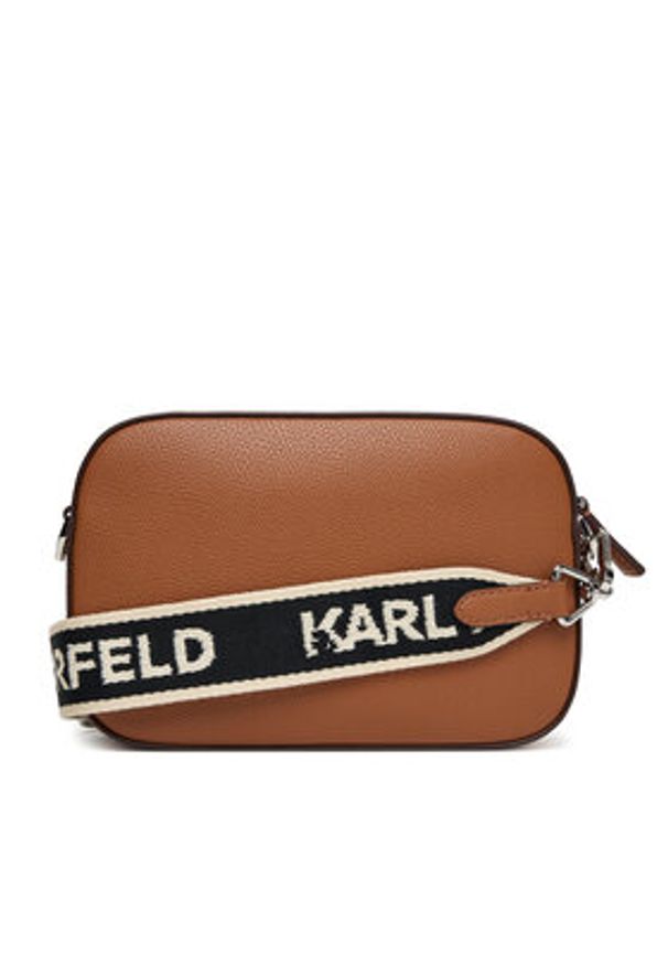 Karl Lagerfeld - KARL LAGERFELD Torebka A3W30317 Brązowy. Kolor: brązowy. Materiał: skórzane