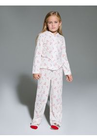 Sinsay - Piżama dwuczęściowa zapinana na guziczki - kremowy. Kolor: kremowy #1