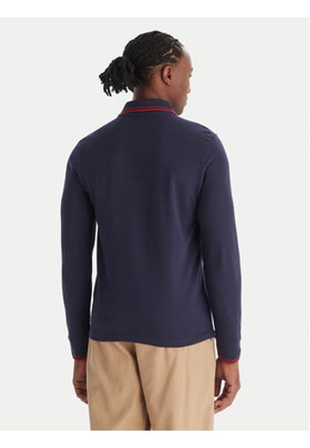 Robe di Kappa Polo Gord 6006570 Granatowy Slim Fit. Typ kołnierza: polo. Kolor: niebieski. Materiał: bawełna