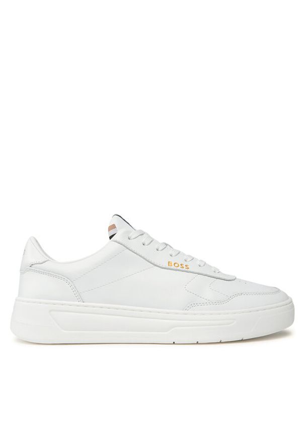 BOSS - Boss Sneakersy Baltimore Tenn 50502893 10254009 001 Biały. Kolor: biały. Materiał: skóra