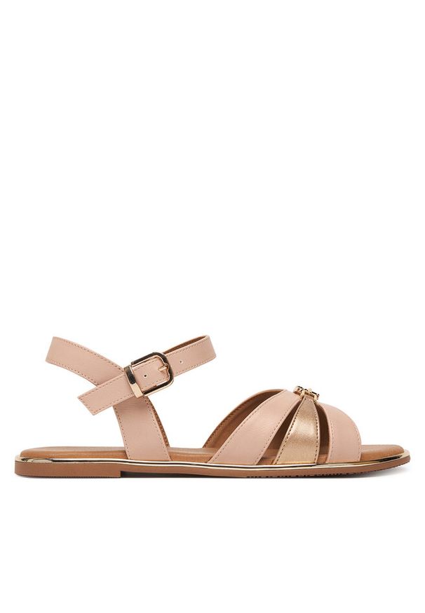 TOMMY HILFIGER - Sandały Tommy Hilfiger. Kolor: różowy