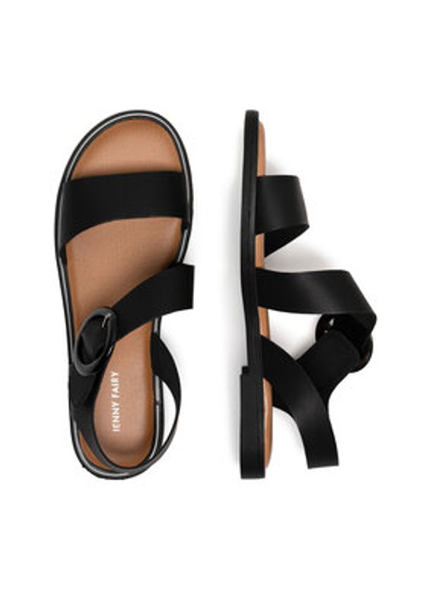 Jenny Fairy Sandały WS6283-05 Czarny. Kolor: czarny. Materiał: syntetyk