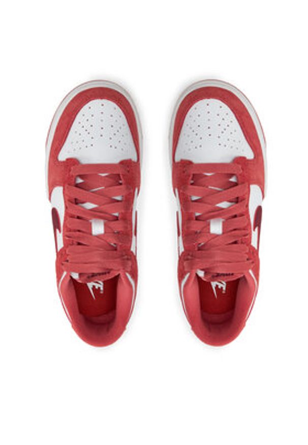 Nike Sneakersy Dunk Low Vday FQ7056 100 Biały. Kolor: biały. Materiał: zamsz, skóra