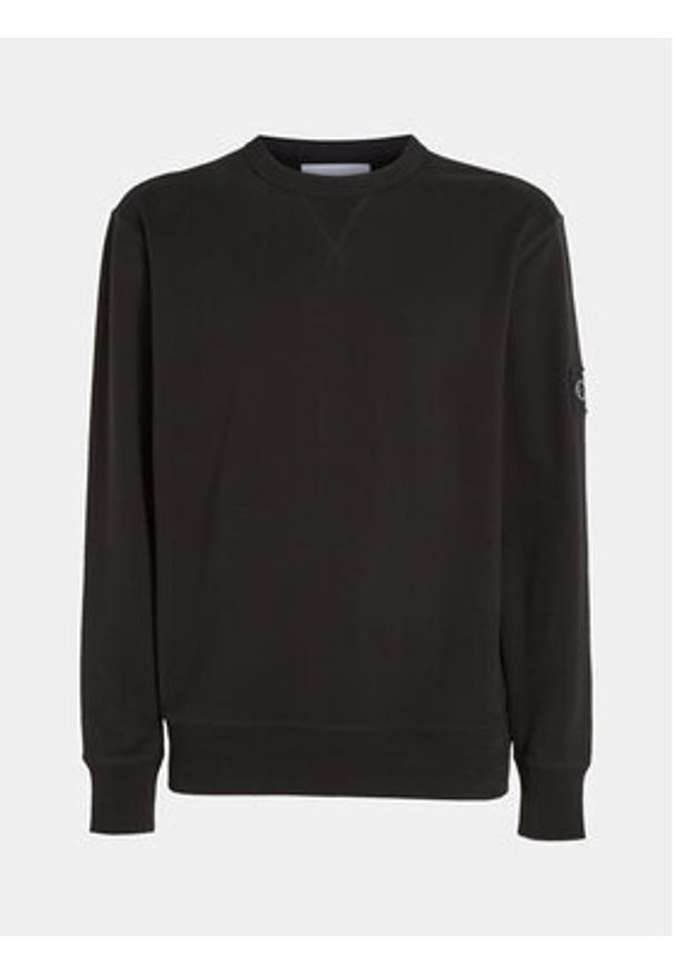 Calvin Klein Jeans Bluza J30J323426 Czarny Regular Fit. Kolor: czarny. Materiał: bawełna