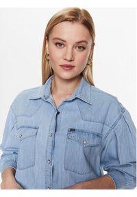 Lee Koszula Western L51JCLB01 112333211 Niebieski Regular Fit. Kolor: niebieski. Materiał: bawełna, jeans