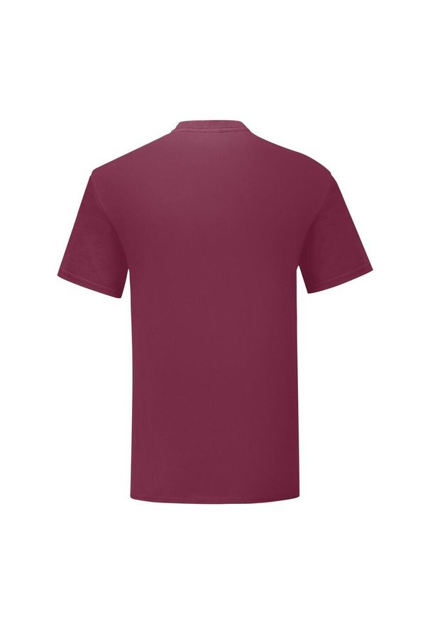 FRUIT OF THE LOOM - Kultowa Koszulka Unisex Dla Dorosłych. Kolor: czerwony, wielokolorowy, brązowy