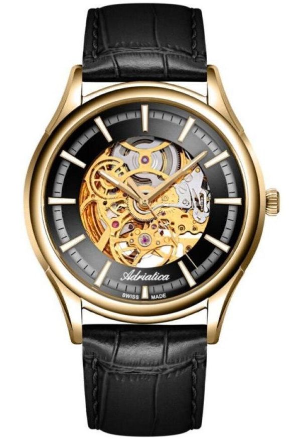 Zegarek męski Adriatica A2804.1B16AS czarny. Kolor: czarny