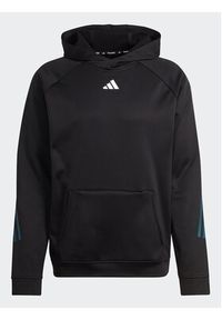 Adidas - adidas Bluza Train Icons 3-Stripes Training IJ8116 Czarny Regular Fit. Kolor: czarny. Materiał: syntetyk #2