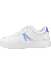 Tenisówki Lacoste Model L002 Evo Leather Kolor Biały. Kolor: biały. Materiał: tkanina, materiał, skóra, syntetyk